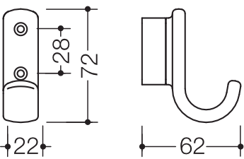 HEWI Handtuchhaken „Serie 477“