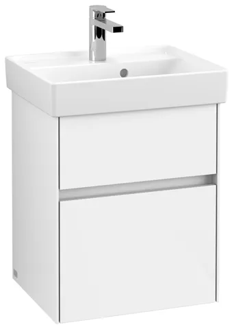 Villeroy & Boch Waschtischunterschrank „Collaro“ 460 × 546 × 374 mm Glossy White, für Becken mittig, ohne Beleuchtung