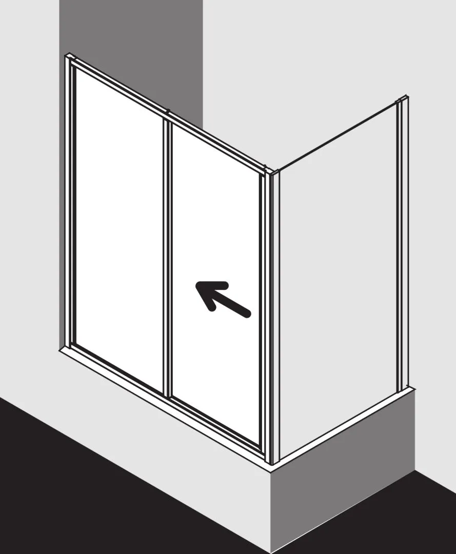 Kermi Duschdesign IBIZA 2000 ST2, 1750x1100 mm, Silber Mattglanz Kermi Duschdesign IBIZA 2000 ST2, 1750x1100 mm, Silber Mattglanz