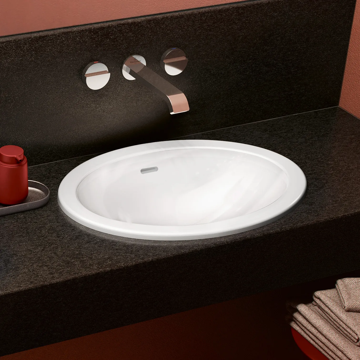 Villeroy & Boch Einbauwaschtisch aus TitanCeram „Loop & Friends“ ohne Hahnlochbohrung, 505 × 360 × 185 mm, ohne Hahnlochbohrung in Weiß Alpin Villeroy & Boch Einbauwaschtisch aus TitanCeram „Loop & Friends“ ohne Hahnlochbohrung, 505 × 360 × 185 mm, ohne Hahnlochbohrung in Weiß Alpin