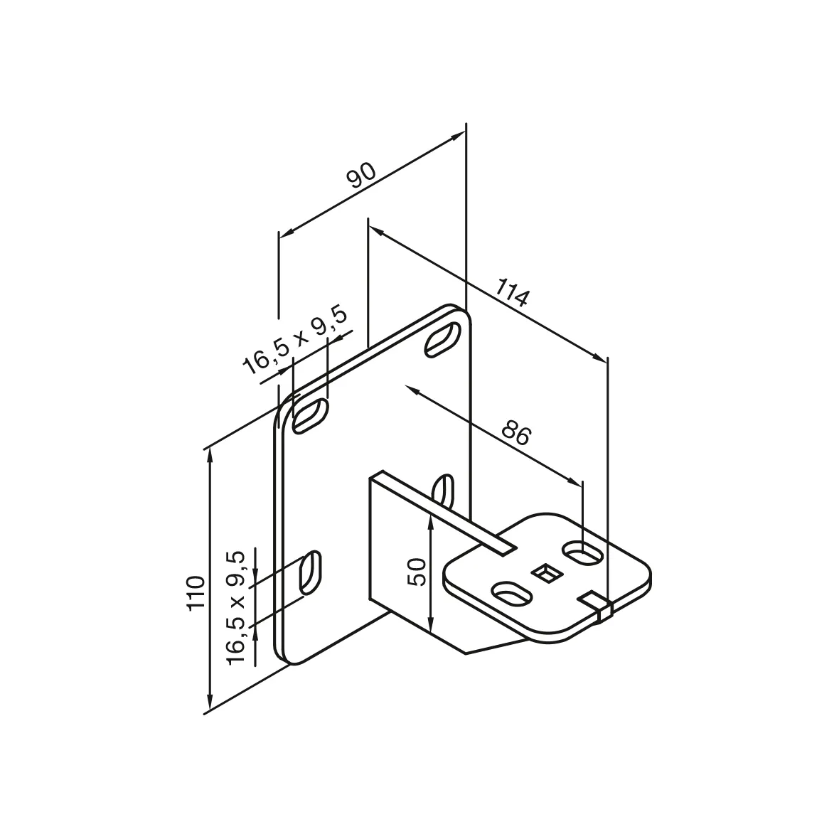 Zubehör Wandkonsole WMORV-S2, RAL 9016 Zubehör Wandkonsole WMORV-S2, RAL 9016
