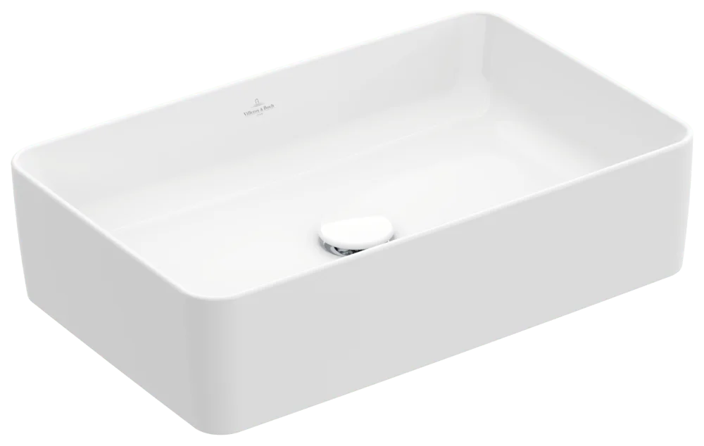 Villeroy & Boch Aufsatzwaschbecken Collaro, 560x360x145 mm, glänzend weiß Alpin, TitanCeram, Metropolitan Stil Villeroy & Boch Aufsatzwaschbecken Collaro, 560x360x145 mm, glänzend weiß Alpin, TitanCeram, Metropolitan Stil