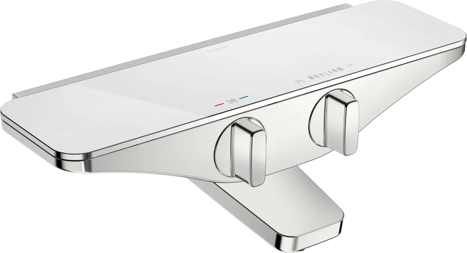 HansaEMOTION Wannen- und Brausearmatur Chrom/Weiss, DN15 HansaEMOTION Wannen- und Brausearmatur Chrom/Weiss, DN15