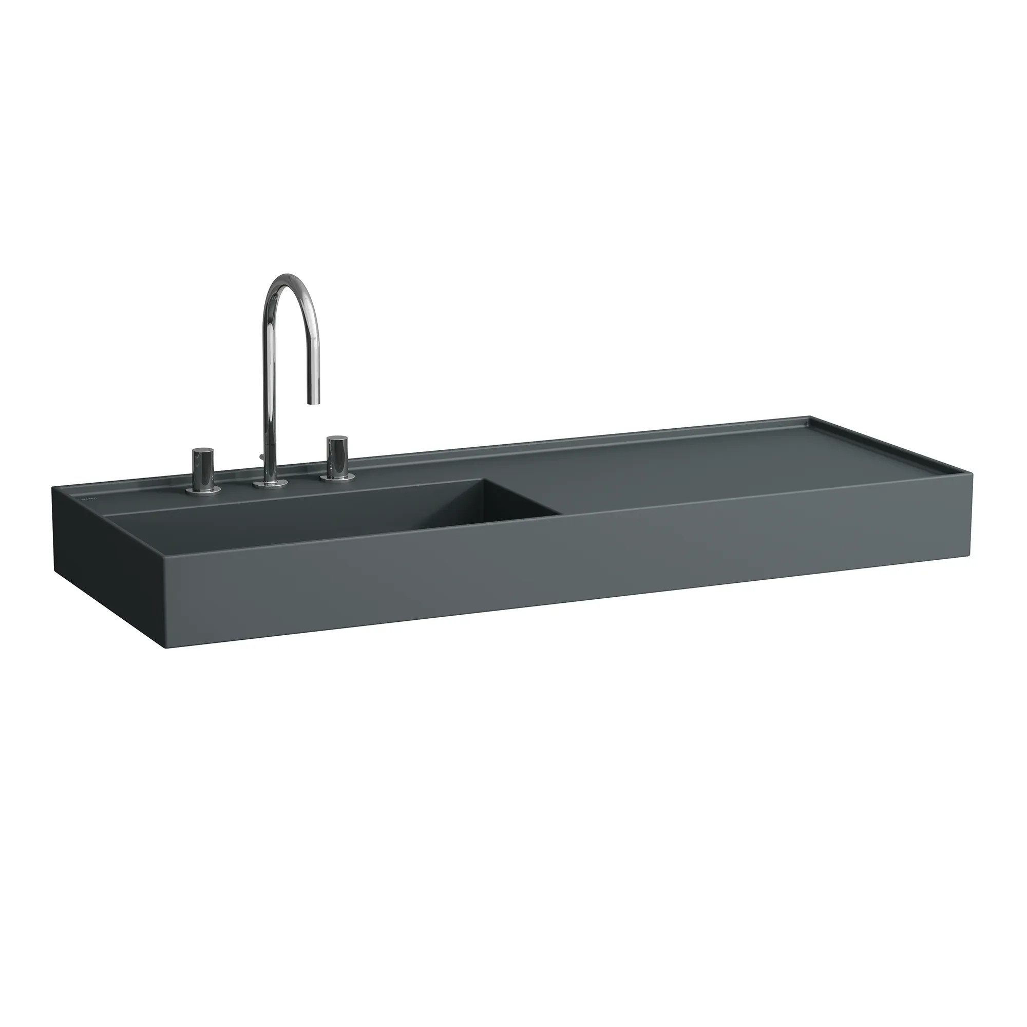 Waschtisch Kartell • 460x1200x150 1 Hahnloch ohne Überlauf Ablage rechts weiß