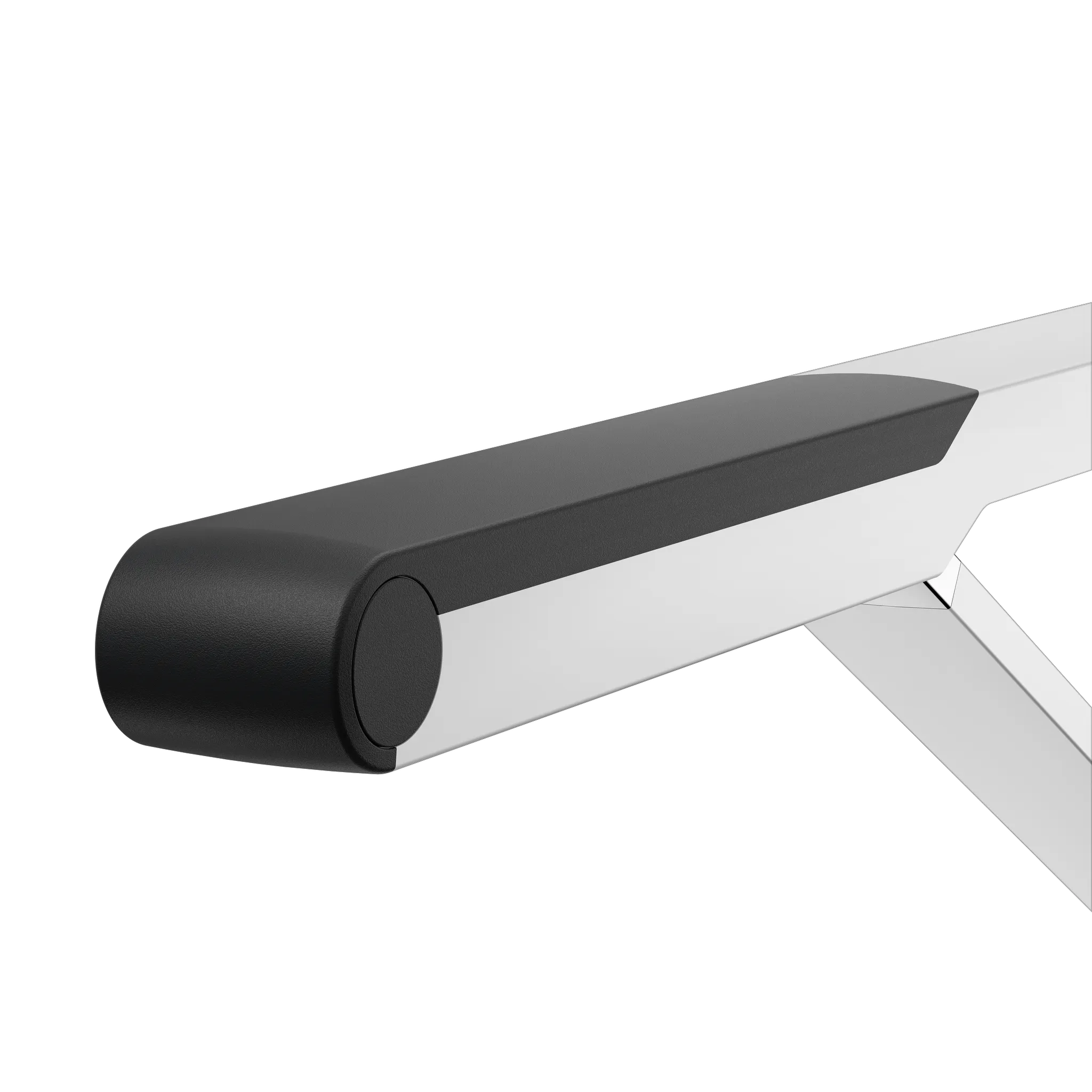 AXESS Stützklappgriff WC 700 mm silber-eloxiert/schwarz