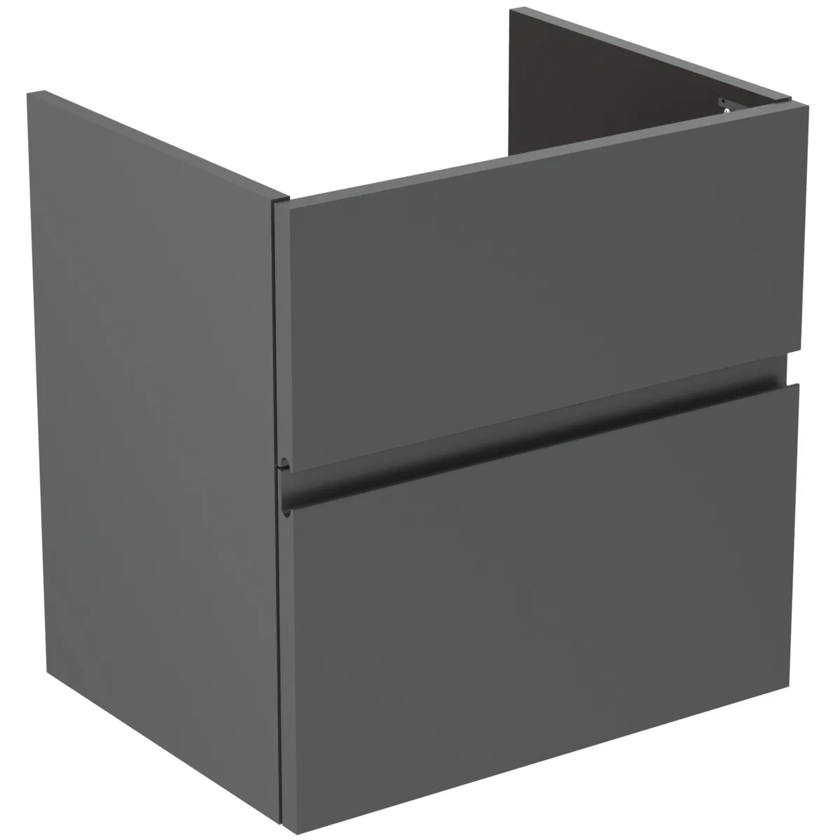 Ideal Standard Waschtischunterschrank Finesse 530x409x540mm 2 Auszüge Anthrazit matt