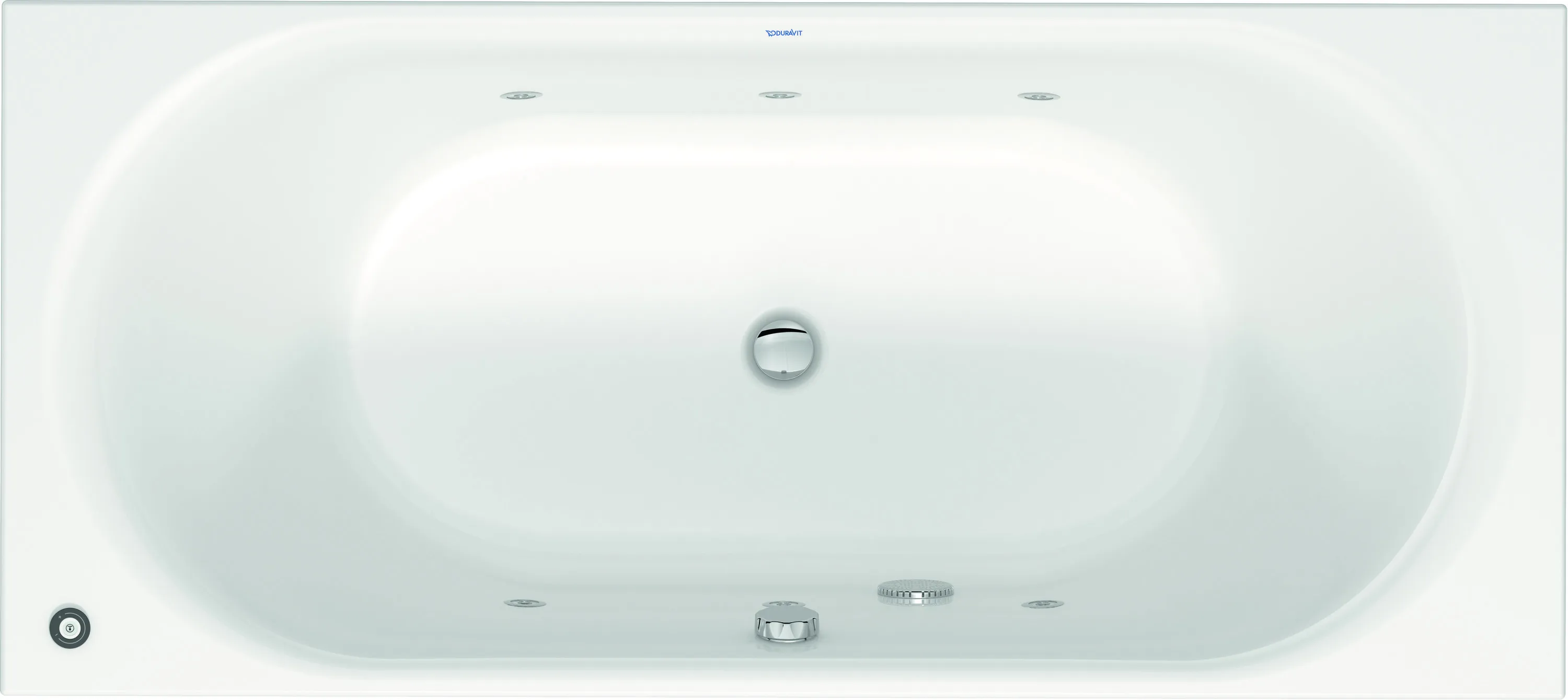 Duravit Whirlwanne „D-Neo“ rechteck 180 × 80 cm, Mittelablauf