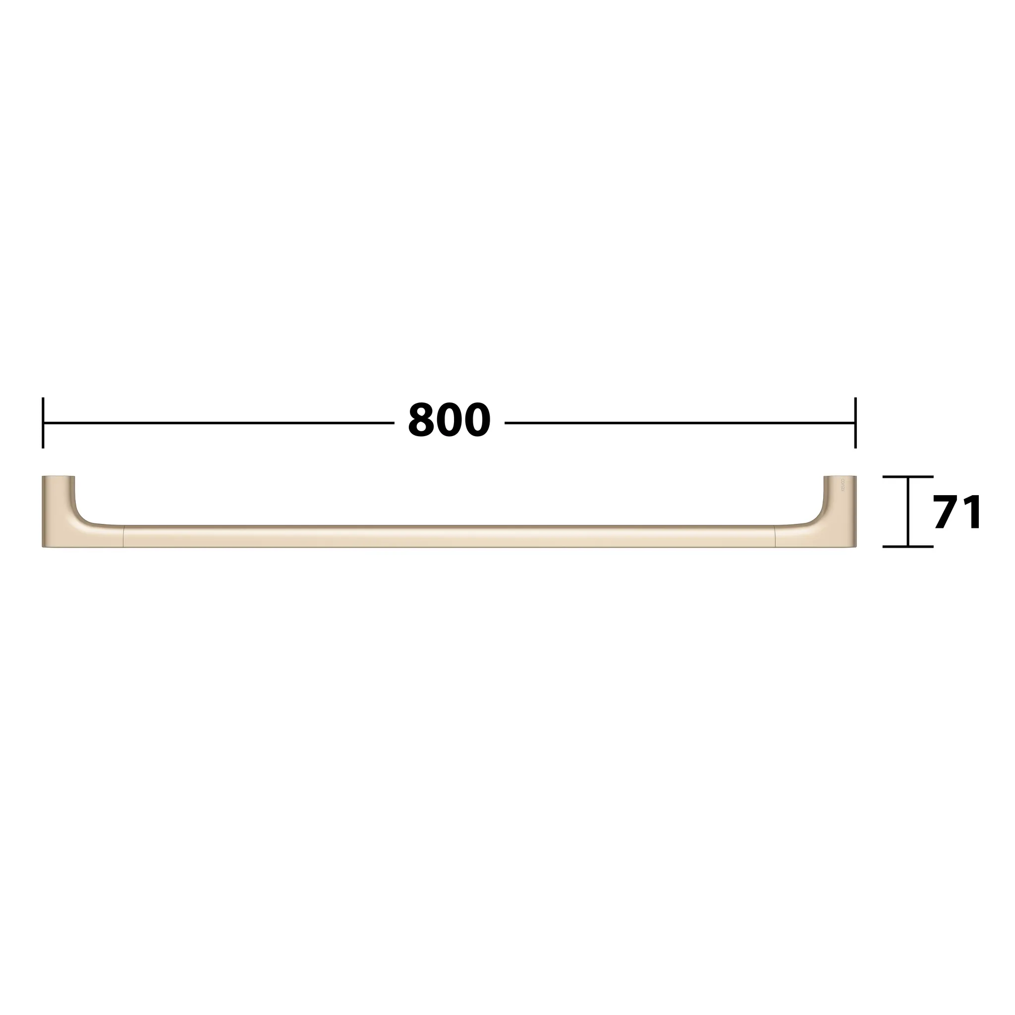 KEUCO EDITION 400 Badetuchhalter 800 mm Bronze gebürstet KEUCO EDITION 400 Badetuchhalter 800 mm Bronze gebürstet