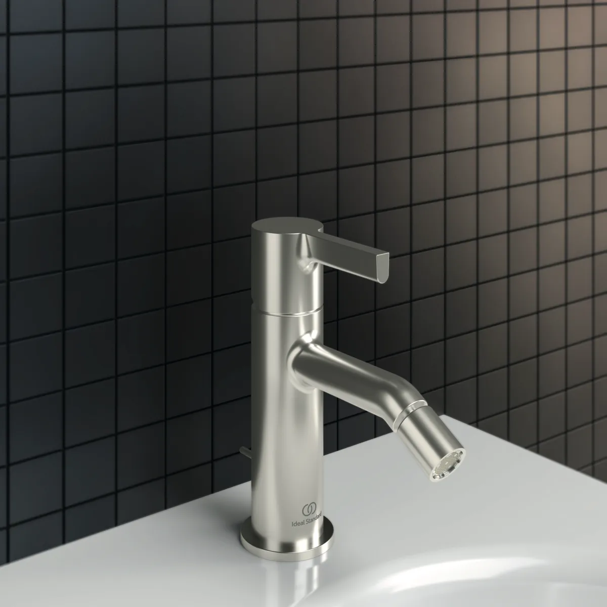 Ideal Standard Bidetarmatur Joy, Atelier Collections, Ausladung 115mm, Silver Storm Ideal Standard Bidetarmatur Joy, Atelier Collections, Ausladung 115mm, Silver Storm