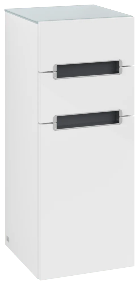 Villeroy & Boch Subway 2.0 Seitenschrank A7121S, 356 x 857 x 370 mm, Glossy White / Glass White Villeroy & Boch Subway 2.0 Seitenschrank A7121S, 356 x 857 x 370 mm, Glossy White / Glass White