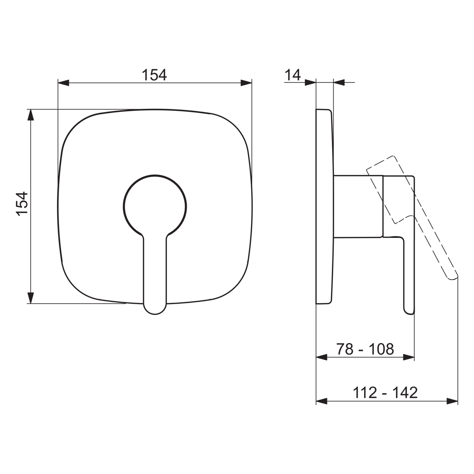 Einhebelmischer Fertigmontageset für Brausebatt DESIGNO Style 8110 Rosette soft edge Chrom Einhebelmischer Fertigmontageset für Brausebatt DESIGNO Style 8110 Rosette soft edge Chrom