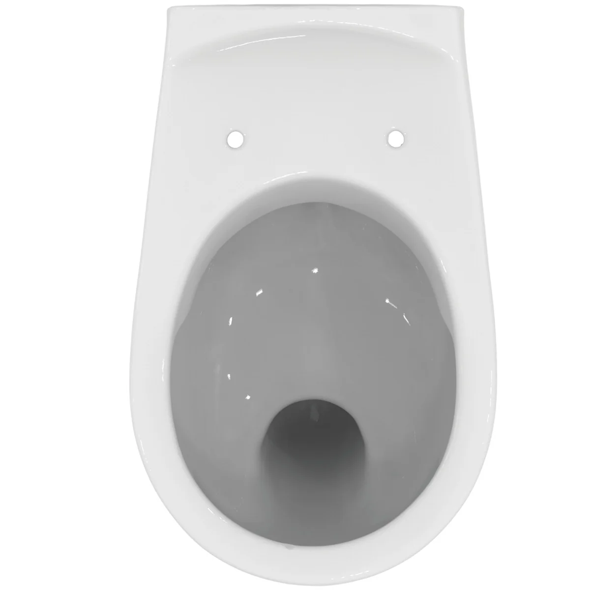 Ideal Standard Eurovit Wandflachspül-WC spülrandlos, horizontaler Ablauf, weiß
