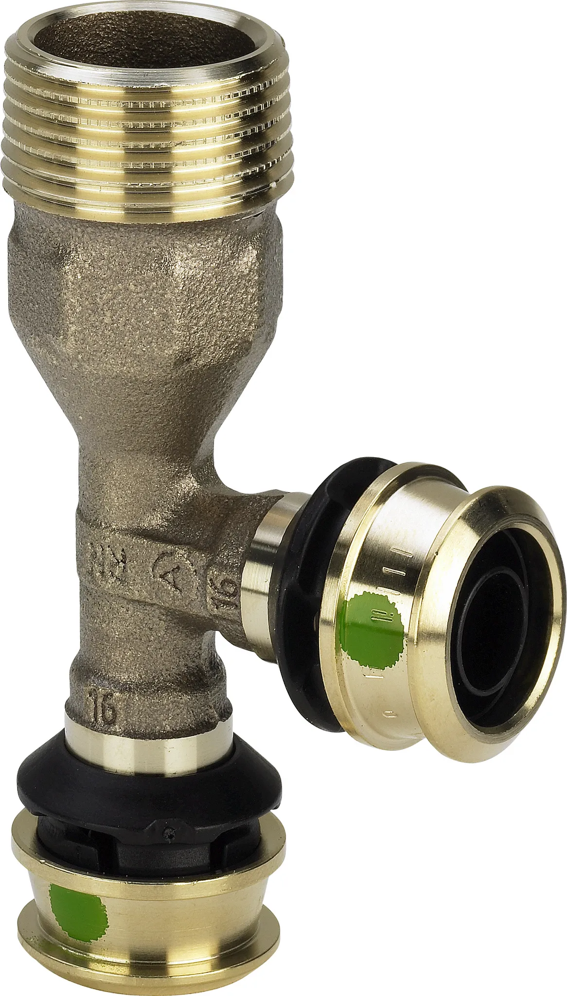 Viega „Raxofix“ T-Stück mit 2 Muffen und Außengewinde 3/4″ × 20 mm × 20 mm