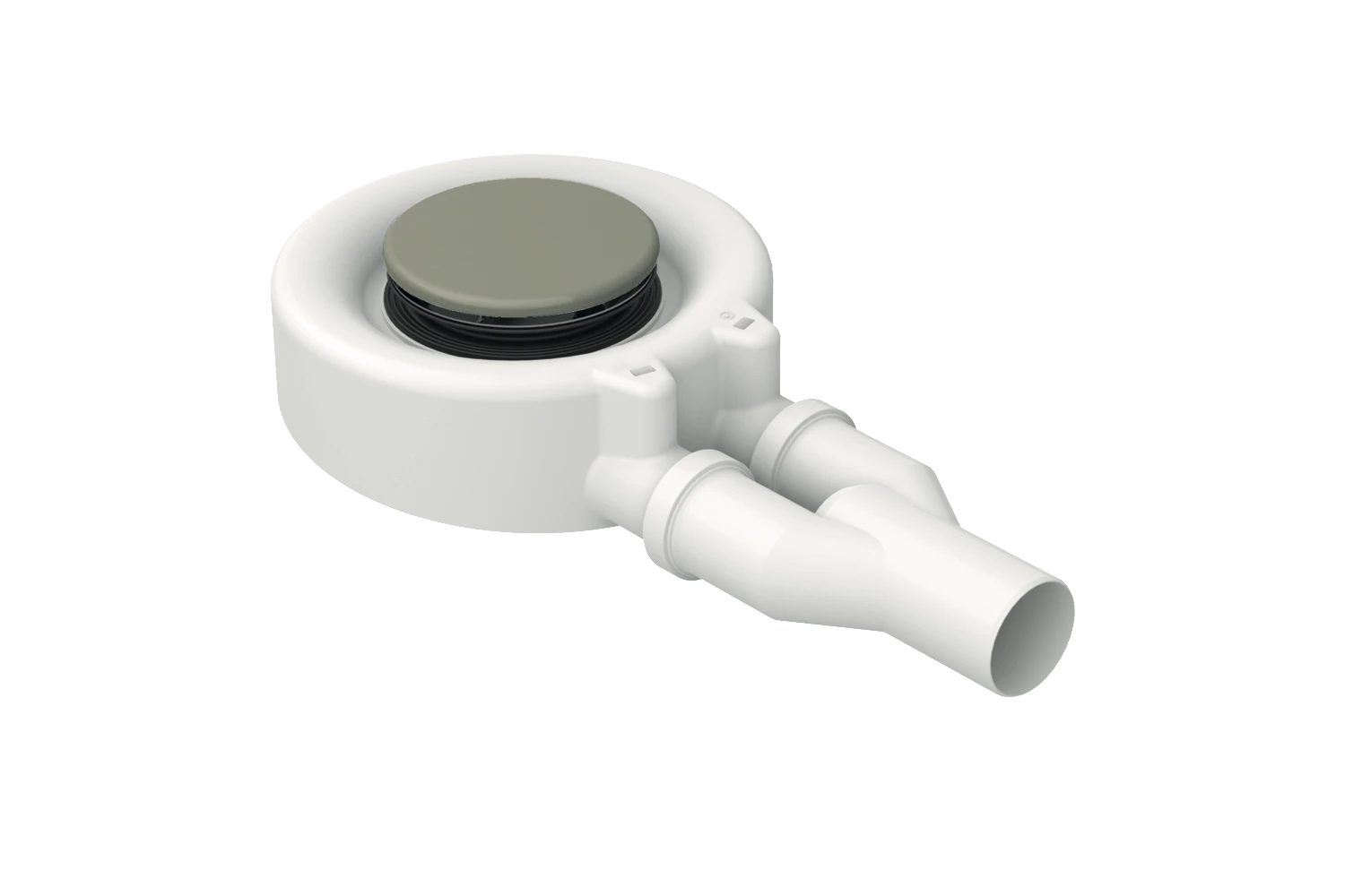 Bette Ablaufgarnitur für Duschwannen „BetteScope“ Modell B574 ⌀ 90 × 80 mm, ohne Überlauf in Flint