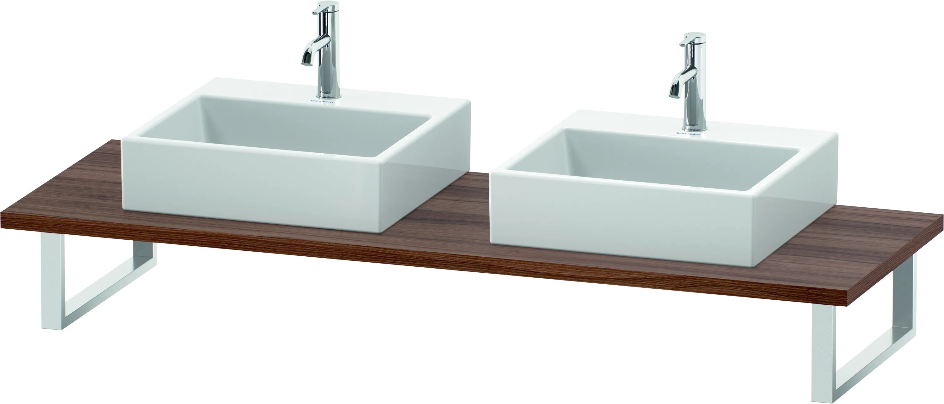 Duravit Konsole „L-Cube“ in Nussbaum Natur Duravit Konsole „L-Cube“ in Nussbaum Natur