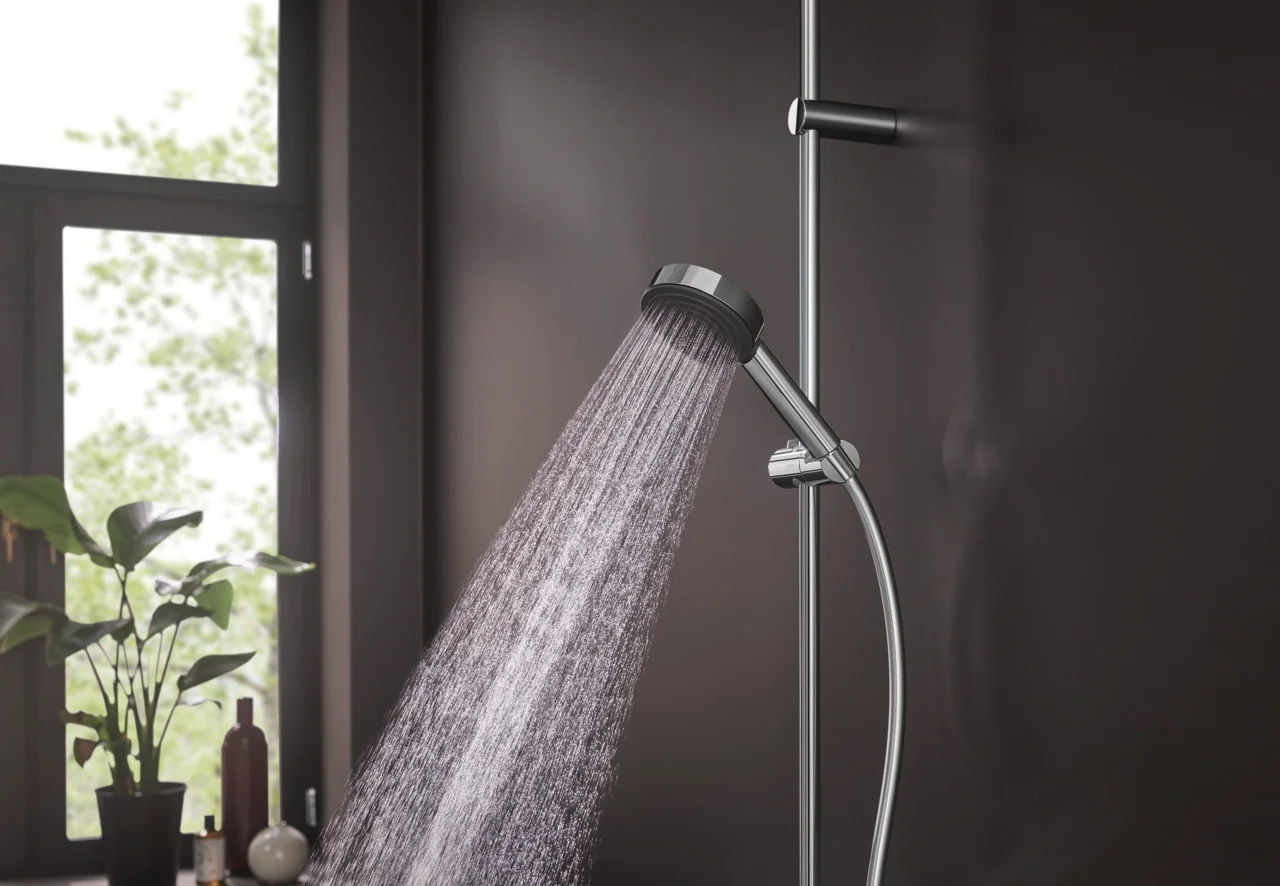 Hansgrohe Pulsify S Handbrause EcoSmart+ Chrom, 105 mm Brausekopfgröße, PowderRain Strahlart, QuickClean, max. Durchfluss 5,7 l/min bei 3 bar Hansgrohe Pulsify S Handbrause EcoSmart+ Chrom, 105 mm Brausekopfgröße, PowderRain Strahlart, QuickClean, max. Durchfluss 5,7 l/min bei 3 bar