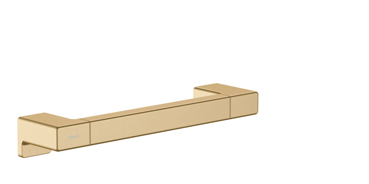 Hansgrohe AddStoris Q Haltestange Brushed Bronze, Wandmontage, Länge 348 mm, Bohrabstand 326 mm, Durchmesser Bohrloch 6 mm