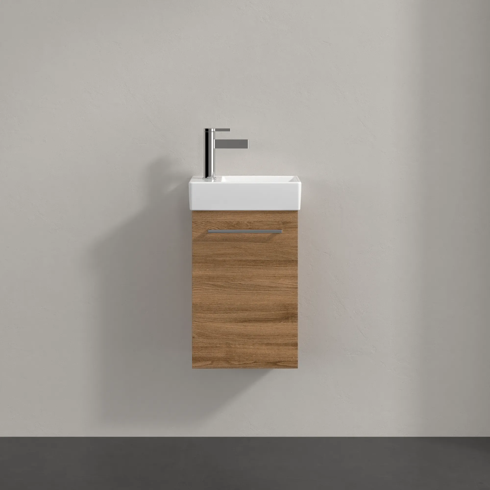 Villeroy & Boch Waschtischunterschrank mit Tür „Avento“ für Schrankwaschtisch 340 × 514 × 202 mm Kansas Oak, Anschlag rechts, Soft Closing, 1 Tür Villeroy & Boch Waschtischunterschrank mit Tür „Avento“ für Schrankwaschtisch 340 × 514 × 202 mm Kansas Oak, Anschlag rechts, Soft Closing, 1 Tür