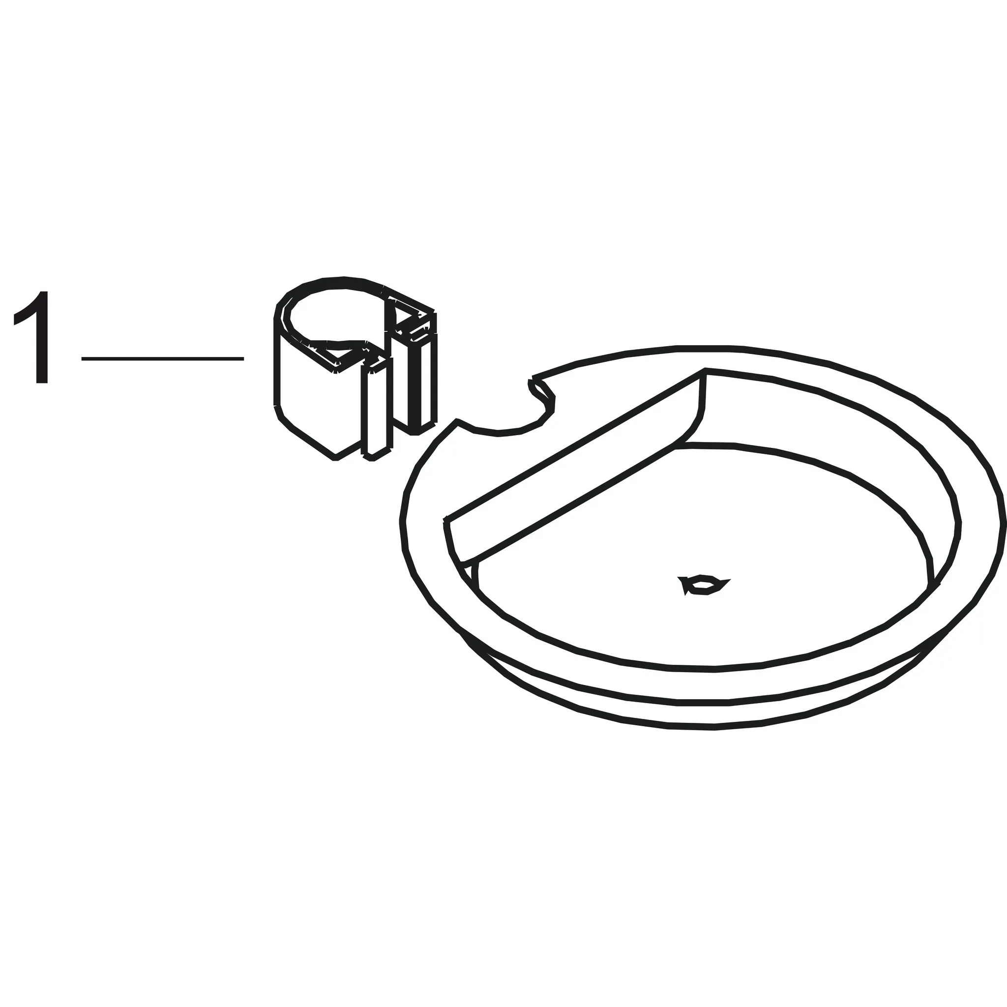 Hansgrohe Casetta Seifenschale S, Glasklar Hansgrohe Casetta Seifenschale S, Glasklar