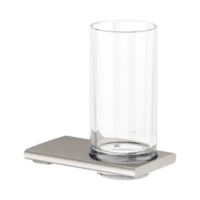 Edition 400 11550059000 Glashalter mit Echtkristall-Glas Nickel gebürstet