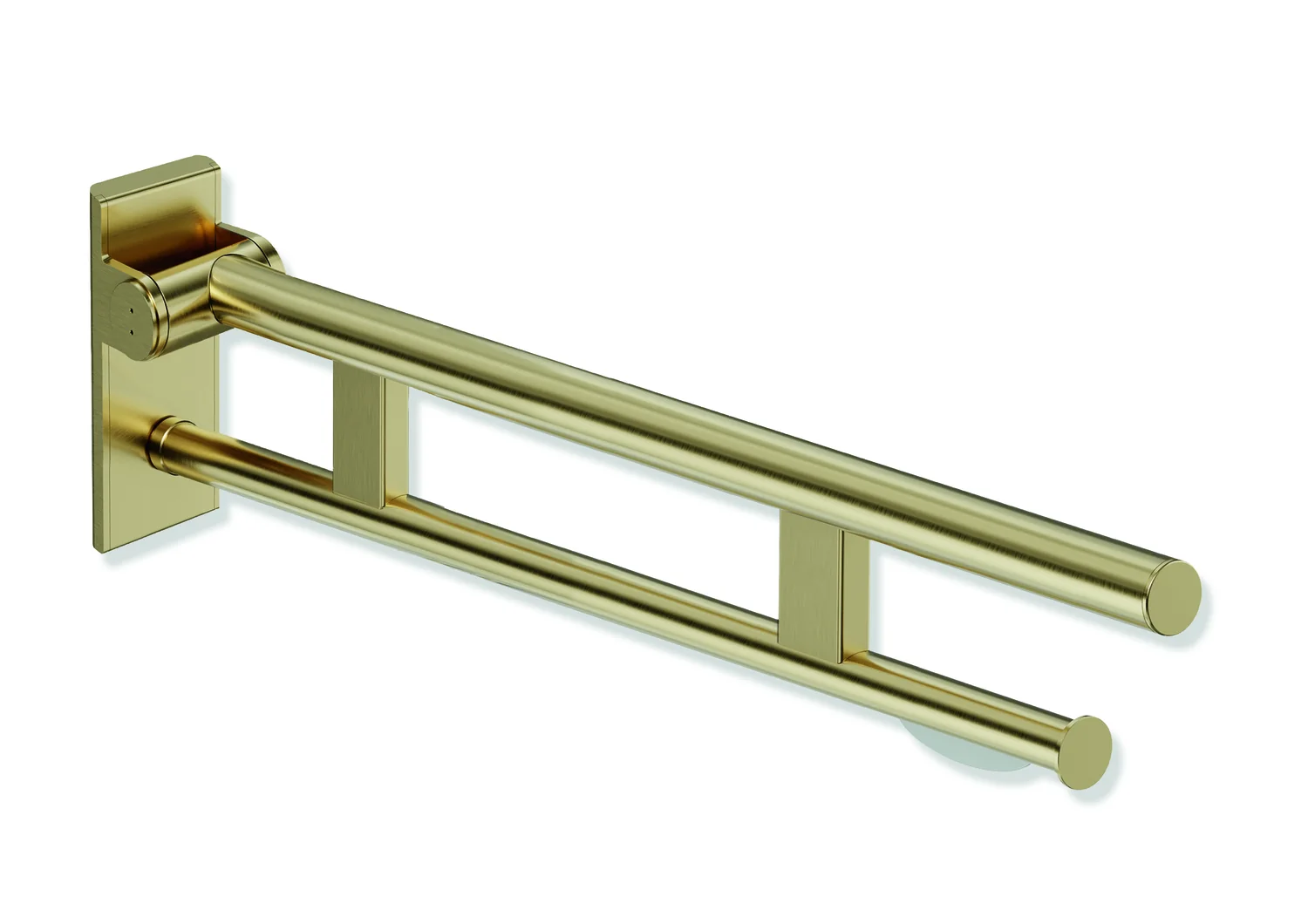HEWI System 900 Mobiler Stützklappgriff Duo, Design A, Edelstahl PVD, Ausladung 750 mm HEWI System 900 Mobiler Stützklappgriff Duo, Design A, Edelstahl PVD, Ausladung 750 mm
