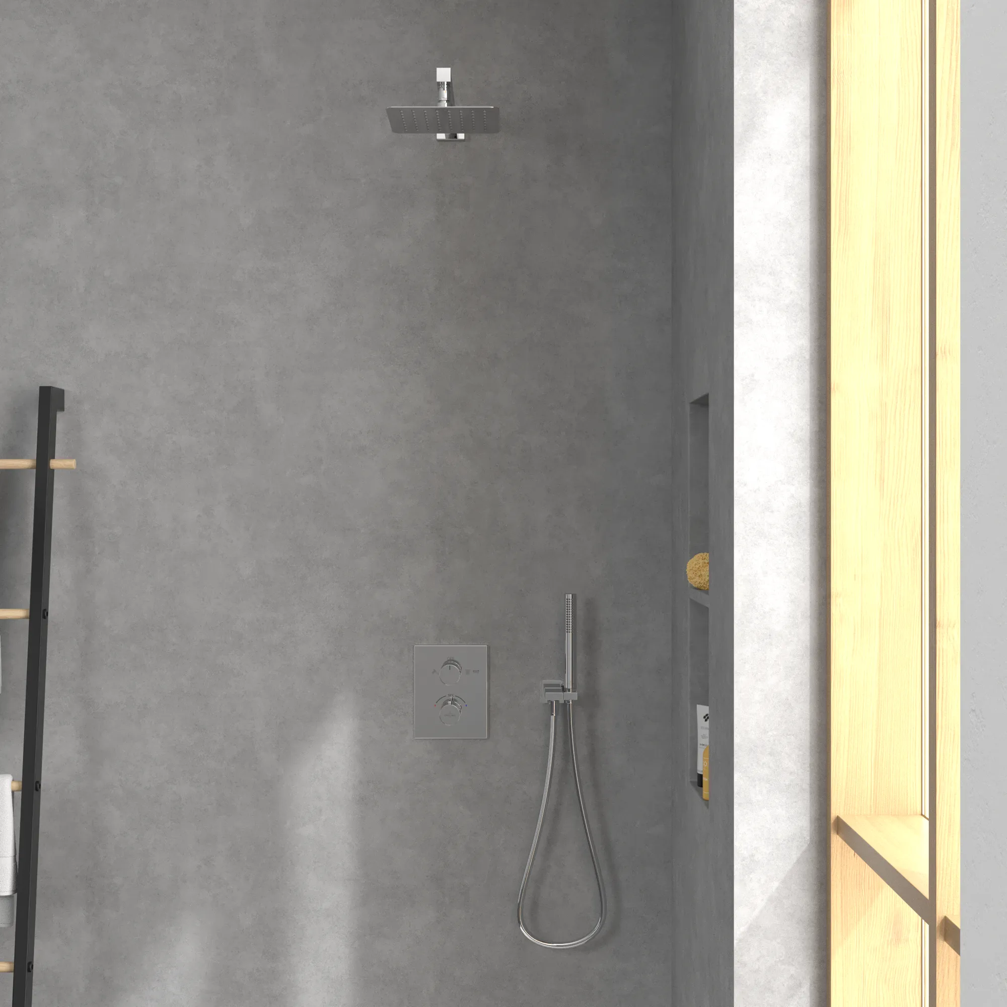 Duschkopf TVC00040220061, quadratisch 20 cm in Chrom Duschkopf TVC00040220061, quadratisch 20 cm in Chrom