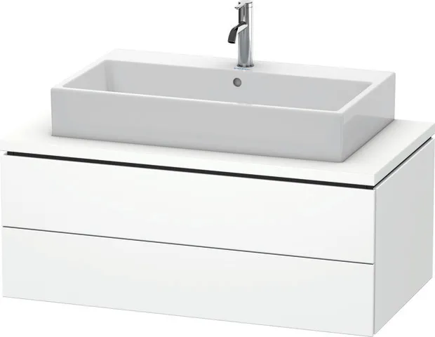 Duravit Waschtischunterschrank wandhängend „L-Cube“ 102 × 40 × 54,7 cm Weiß Matt Duravit Waschtischunterschrank wandhängend „L-Cube“ 102 × 40 × 54,7 cm Weiß Matt
