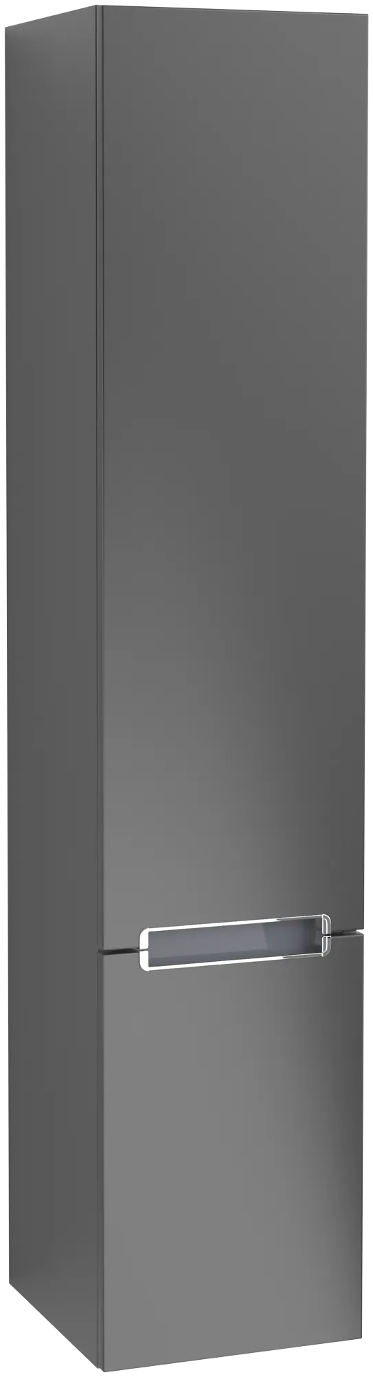 Villeroy & Boch Hochschrank „Subway 2.0“ 35 × 165 × 37 × 37 cm Black Matt Lacquer, Anschlag links, ohne Beleuchtung