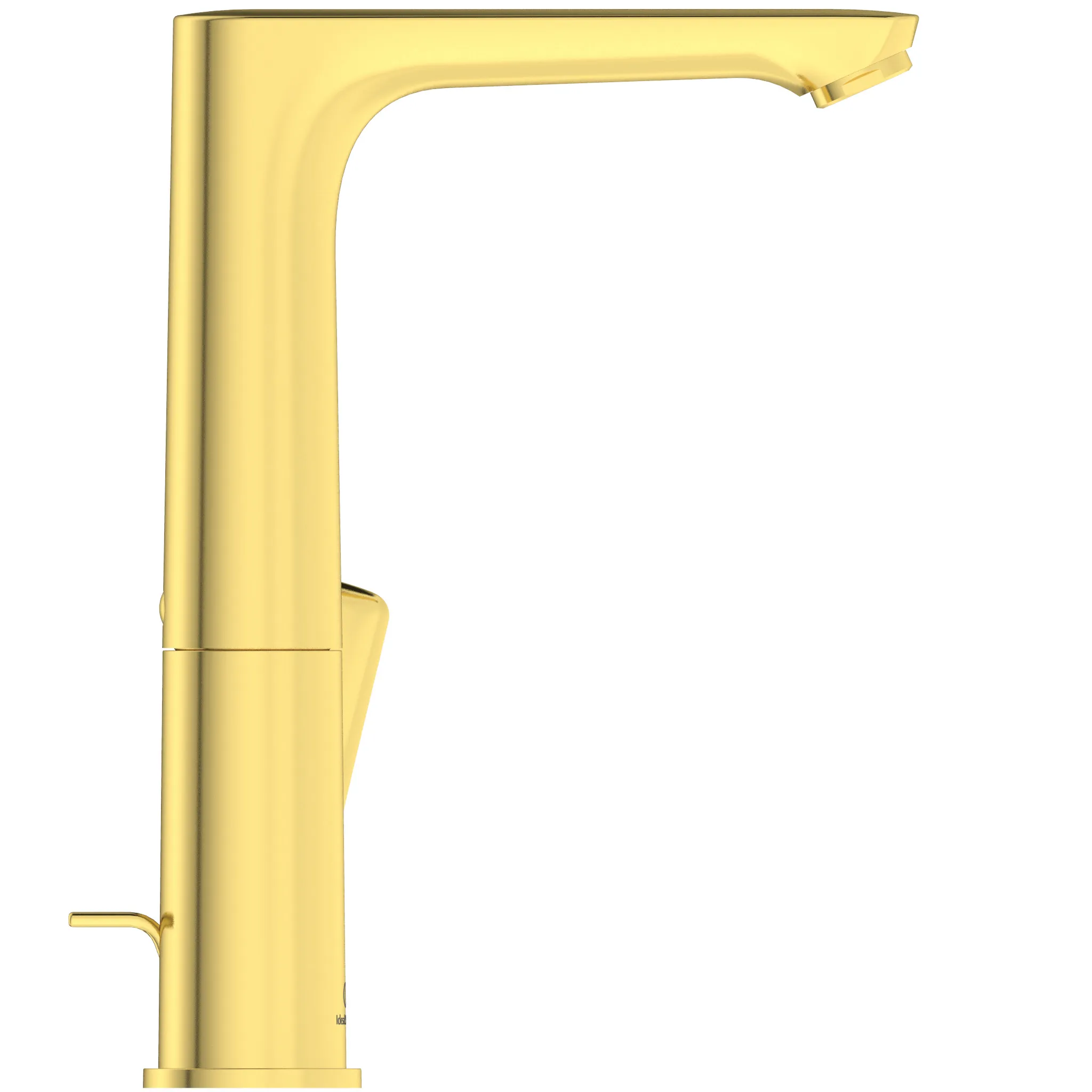 Waschtischarmatur Connect Air, 5l/min, mit Ablaufgarnitur, mit h.schwenkbarem Auslauf, Ausladung 174mm, Brushed Gold