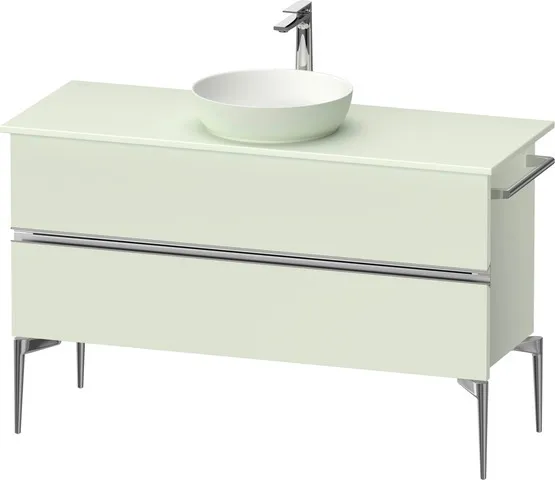 Duravit Waschtischunterschrank „Sivida“ 124,5 × 54,8 × 47,5 cm Blassgrün Matt Duravit Waschtischunterschrank „Sivida“ 124,5 × 54,8 × 47,5 cm Blassgrün Matt