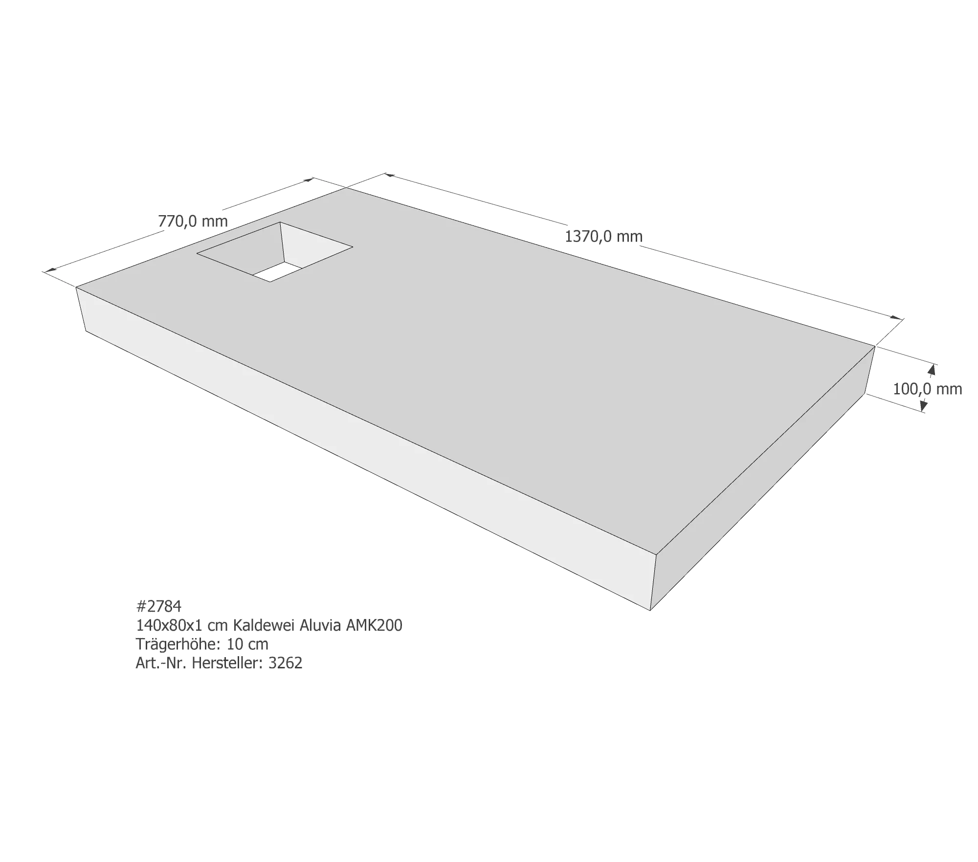 Duschwannenträger passend für Kaldewei 140 × 80 cm Duschwannenträger passend für Kaldewei 140 × 80 cm