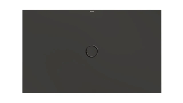 Bette rechteck Duschwanne „BetteFloor“ 1500 × 900 mm mit BetteAntirutsch Pro, ohne Oberflächenveredelung, mit Minimum-Wannenträger, in Anthracite