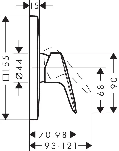 Brausenmischer Unterputz Logis Fertigset chrom Brausenmischer Unterputz Logis Fertigset chrom