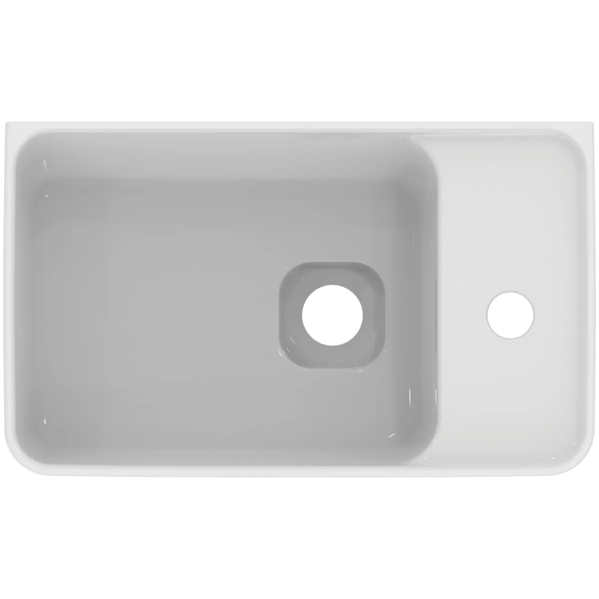 Waschbecken „StradaII“ 45 × 27 × 17 cm, Hahnlochposition rechts Waschbecken „StradaII“ 45 × 27 × 17 cm, Hahnlochposition rechts