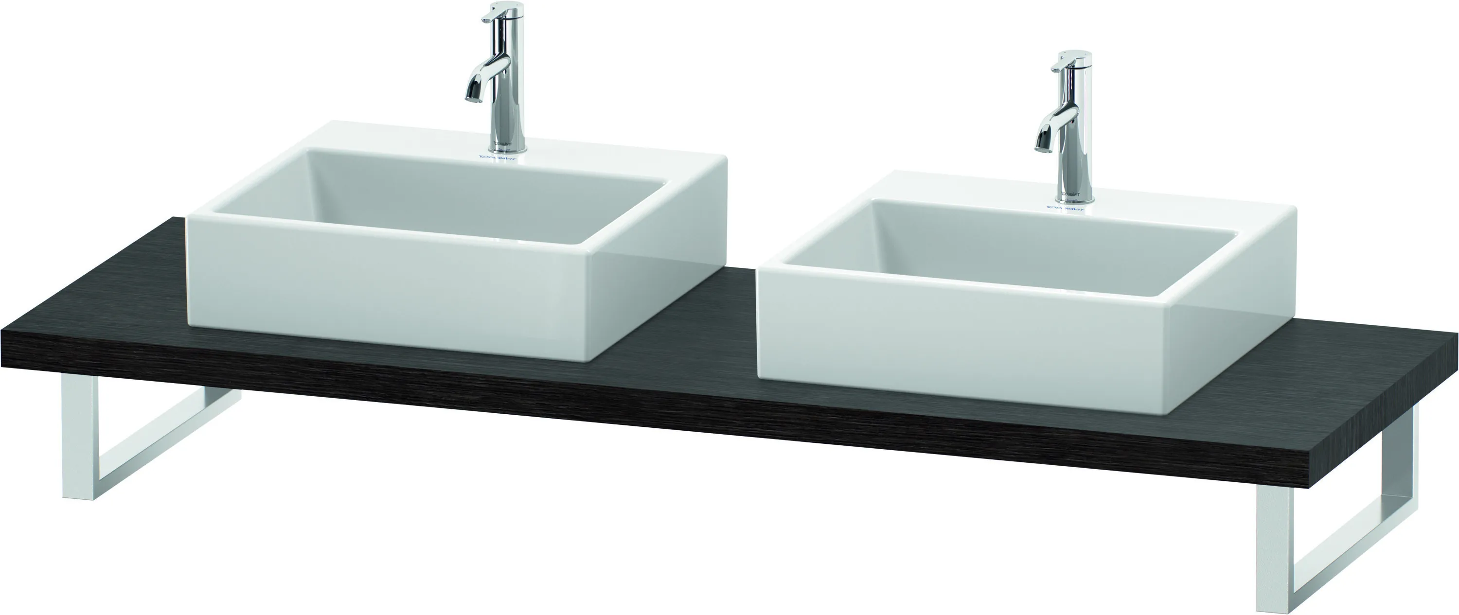 Duravit Konsole „L-Cube“ in Eiche Dunkel gebürstet Duravit Konsole „L-Cube“ in Eiche Dunkel gebürstet