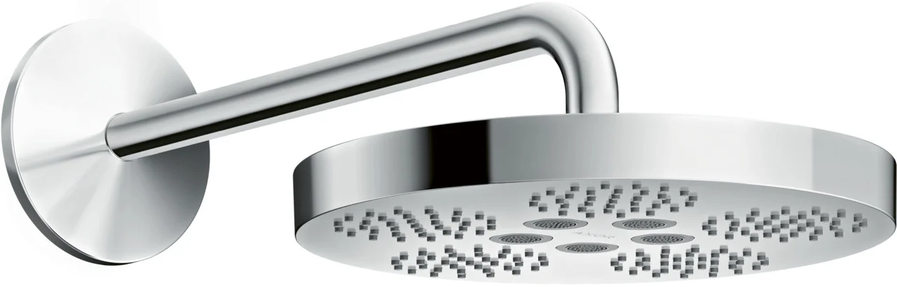 Hansgrohe AXOR One Kopfbrause 1-Jet mit Brausearm, Chrom, 280 mm, PowderRain & Rain, 390 mm Arm Hansgrohe AXOR One Kopfbrause 1-Jet mit Brausearm, Chrom, 280 mm, PowderRain & Rain, 390 mm Arm