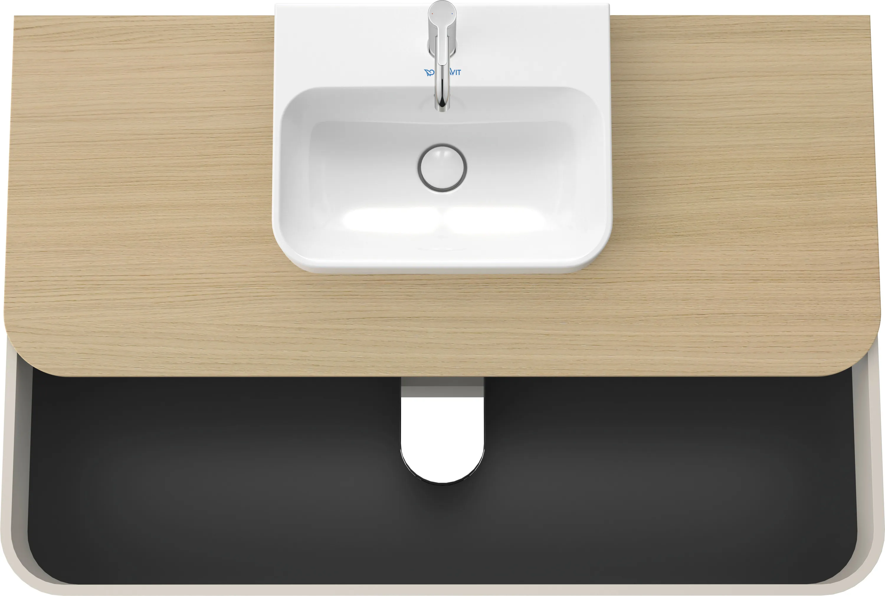 Duravit Waschtischunterschrank wandhängend „Happy D.2 Plus“ Nordic Weiß Seidenmatt Duravit Waschtischunterschrank wandhängend „Happy D.2 Plus“ Nordic Weiß Seidenmatt