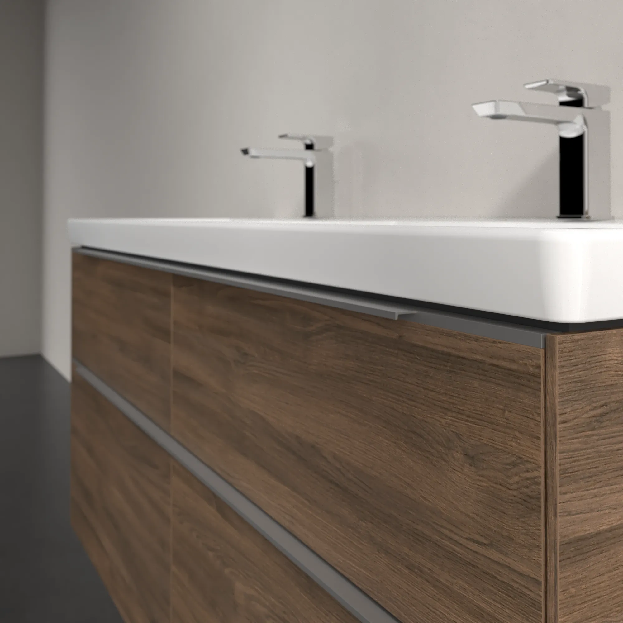 Villeroy & Boch Waschtischunterschrank „Subway 3.0“ für Schrank-Doppelwaschtisch 1272 × 576 × 478 mm Arizona Oak, für links und rechts Villeroy & Boch Waschtischunterschrank „Subway 3.0“ für Schrank-Doppelwaschtisch 1272 × 576 × 478 mm Arizona Oak, für links und rechts