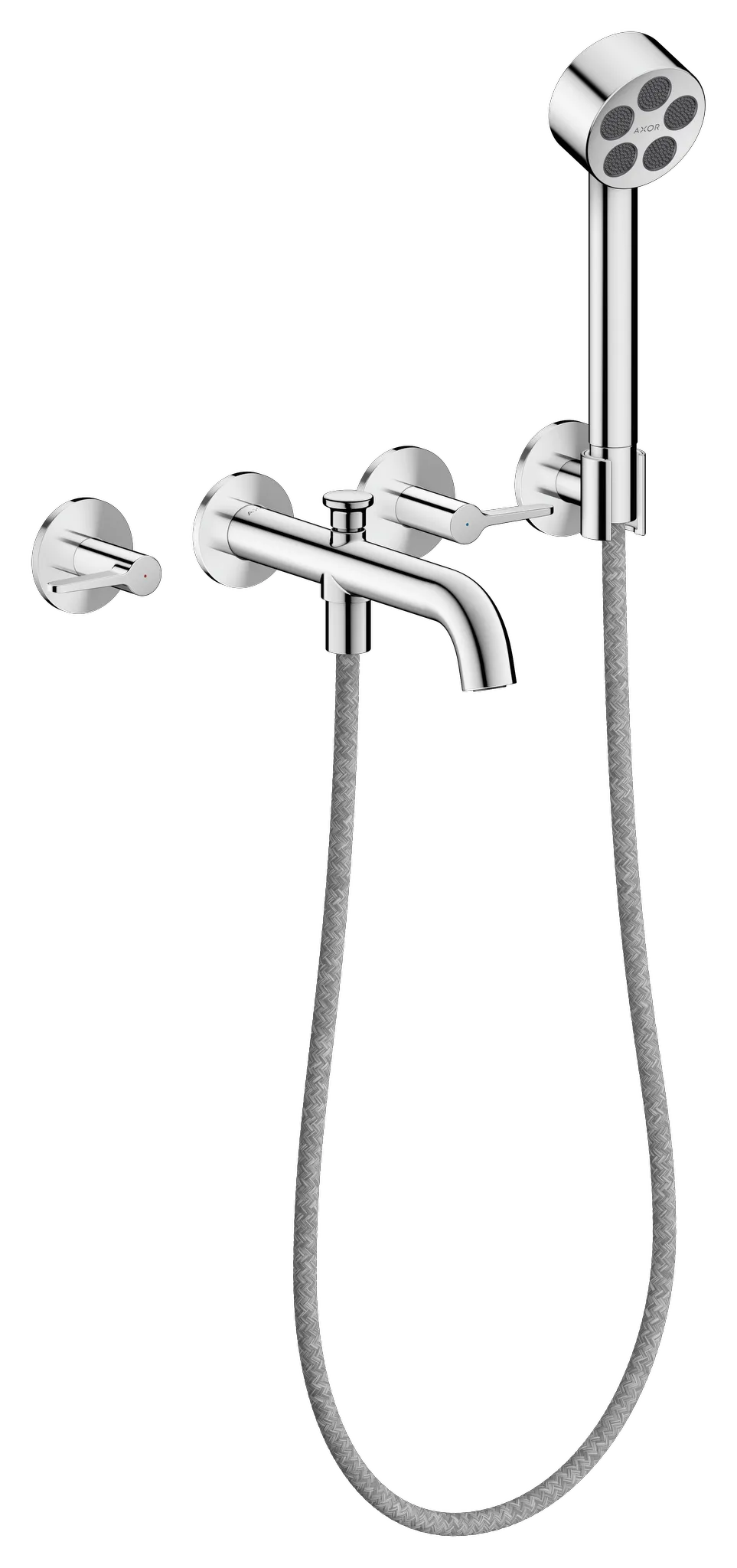 Hansgrohe AXOR One 3-Loch Wannenarmatur Unterputz Chrom Hansgrohe AXOR One 3-Loch Wannenarmatur Unterputz Chrom