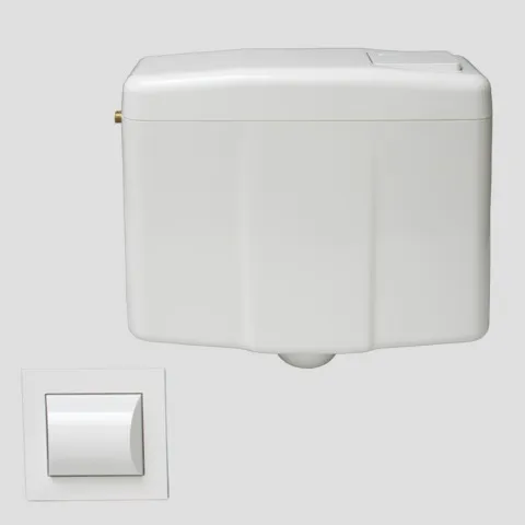 Spülkasten 926 mit WC-Handdrücker pneumatisch, weiß, 1V Spülkasten 926 mit WC-Handdrücker pneumatisch, weiß, 1V