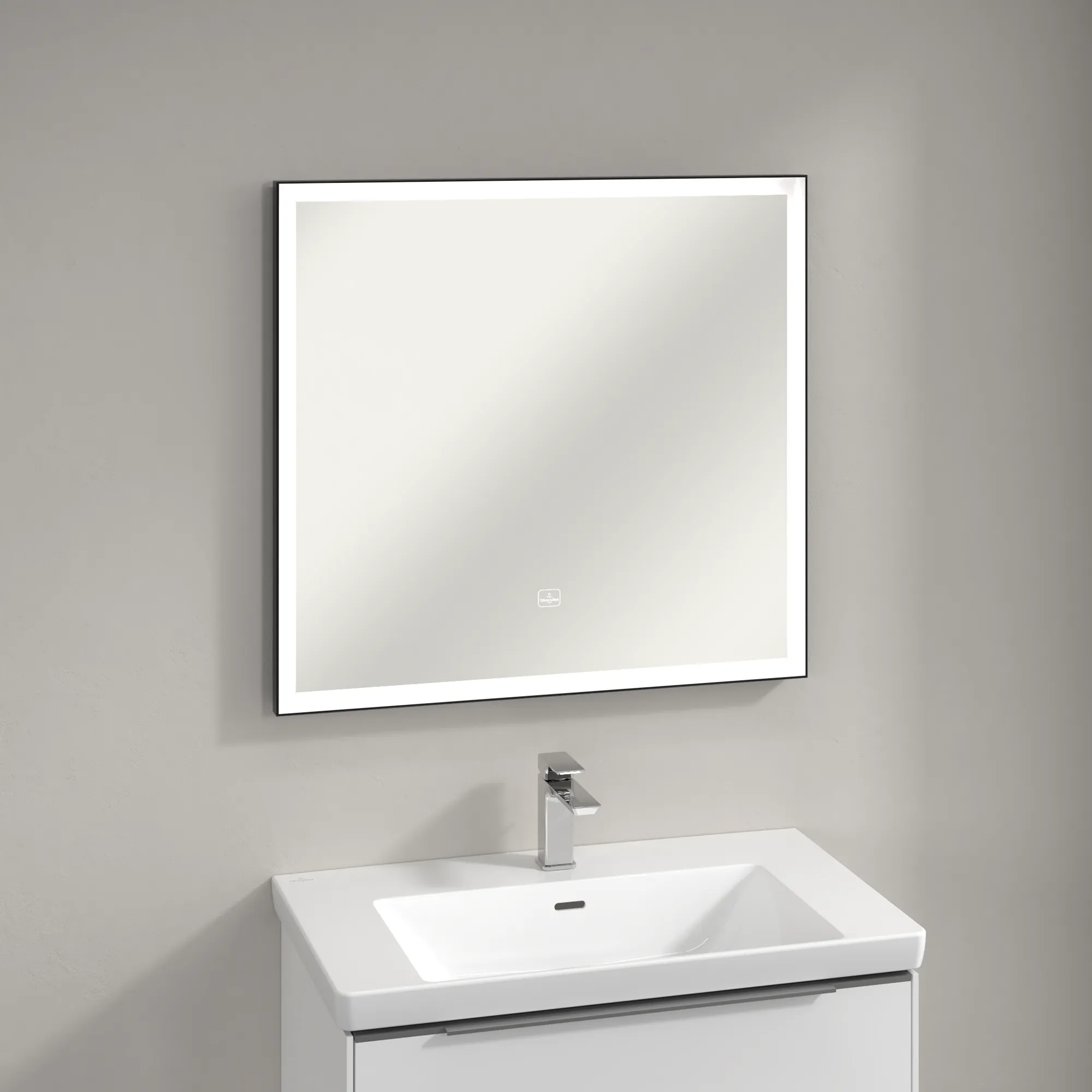 Villeroy & Boch Spiegel „Subway 3.0“ 800 × 750 mm in BiColour (Black Matt, White Matt) Villeroy & Boch Spiegel „Subway 3.0“ 800 × 750 mm in BiColour (Black Matt, White Matt)