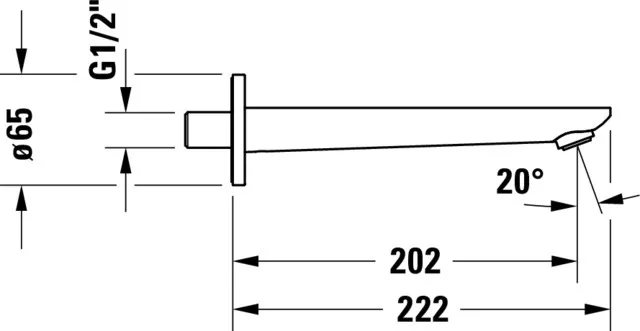 Auslauf für Armaturen „Wave“ in Edelstahl (gebürstet) Auslauf für Armaturen „Wave“ in Edelstahl (gebürstet)