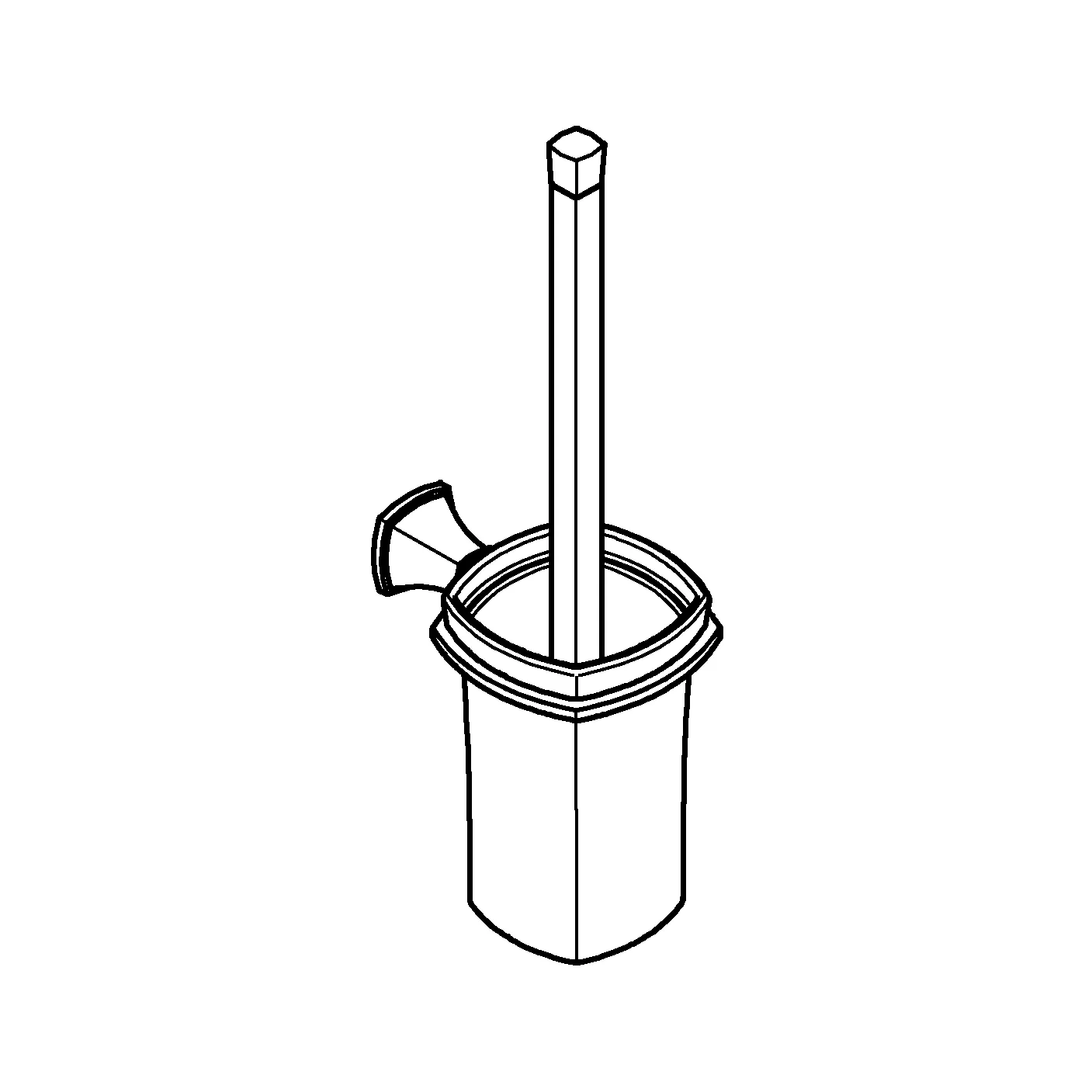 Toilettenbürstengarnitur Grandera 40946, Keramik Toilettenbürstengarnitur Grandera 40946, Keramik