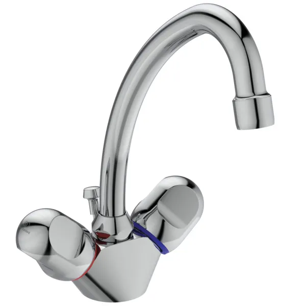 Ideal Standard ALPHA NEW Zweigriff-Waschtischarmatur Alpha, Ausladung 155mm, Chrom Ideal Standard ALPHA NEW Zweigriff-Waschtischarmatur Alpha, Ausladung 155mm, Chrom