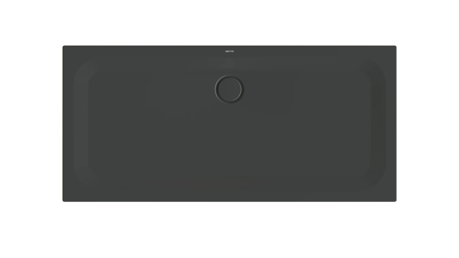 Bette quadrat Duschwanne „BetteUltra“ 1600 × 750 mm ohne Oberflächenbeschichtung, ohne Oberflächenveredelung, ohne Wannenträger, in Ebony