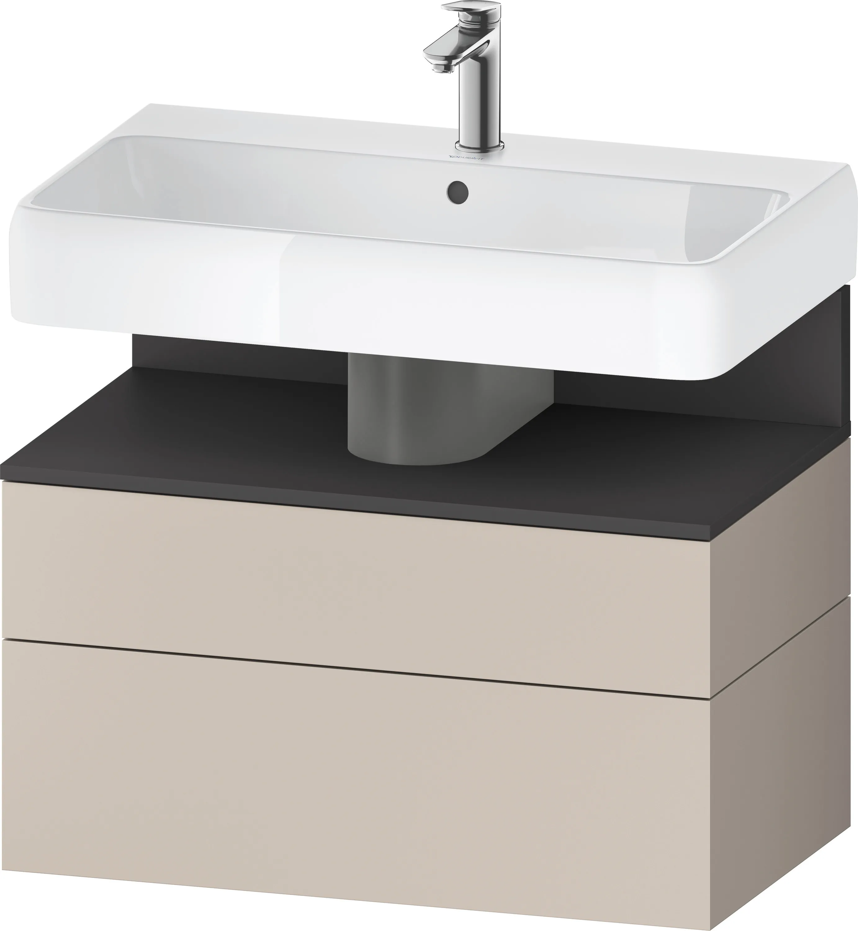 Duravit Waschtischunterschrank wandhängend „Qatego“ 79 × 59 × 47 cm, ohne Beleuchtung