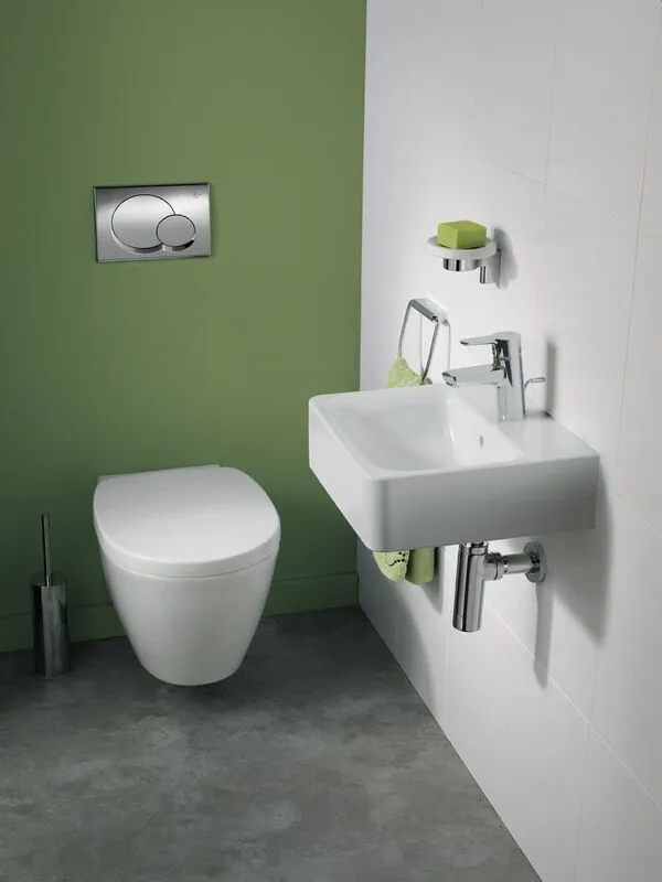 Waschtischarmatur Connect Blue, mit Ablaufgarnitur, Ausladung 112mm, Chrom Waschtischarmatur Connect Blue, mit Ablaufgarnitur, Ausladung 112mm, Chrom