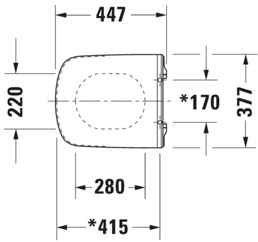 Duravit WC-Sitz „DuraStyle“ Vital 37,7 × 44,7 × 4,3 cm