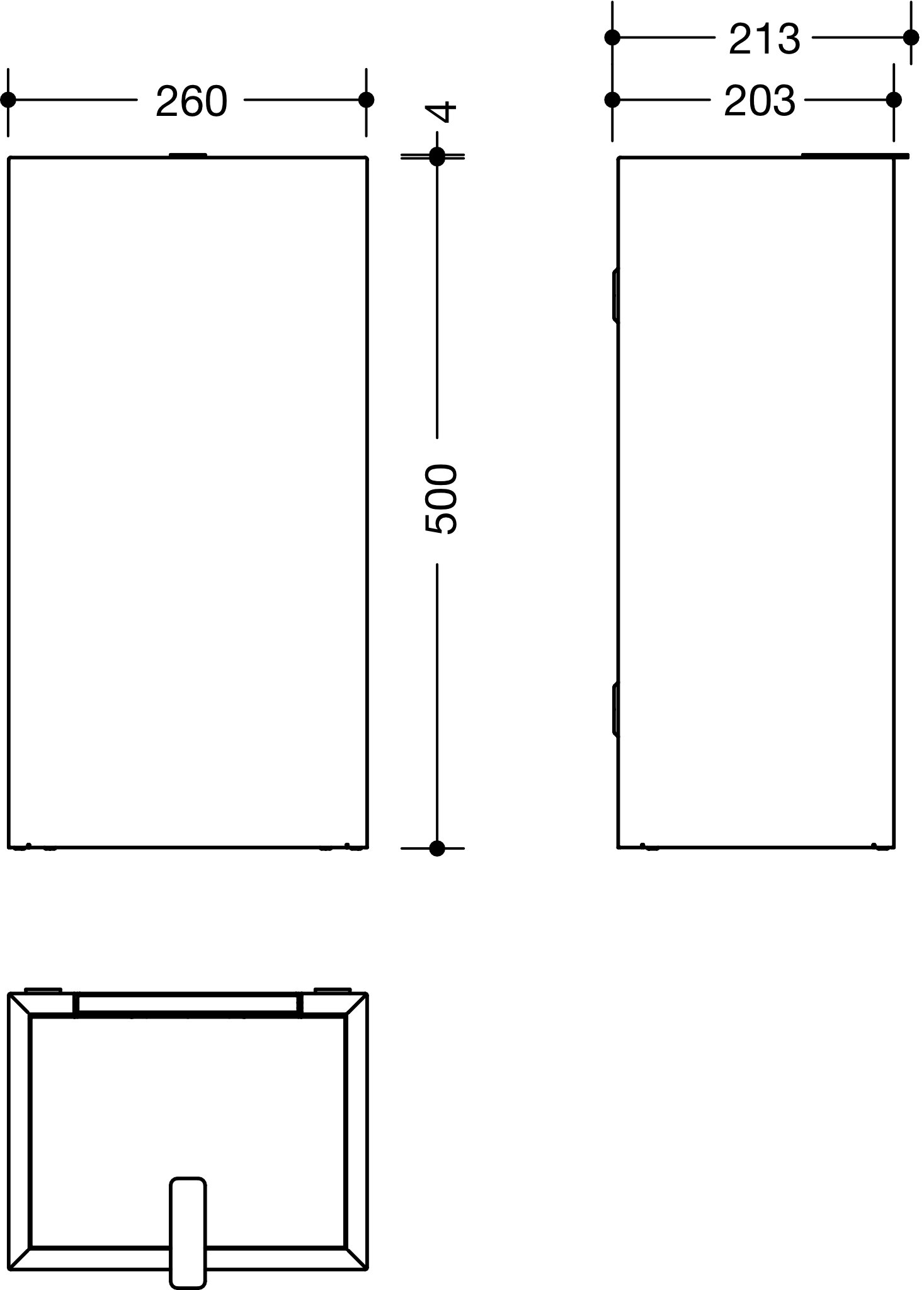 HEWI Papierabfallbehälter „System 900“ 21,3 cm