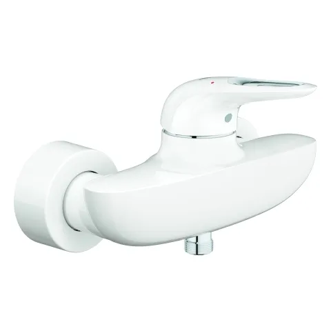 Grohe Eurostyle Einhand-Brausebatterie, Wandmontage moon white/chrom Grohe Eurostyle Einhand-Brausebatterie, Wandmontage moon white/chrom